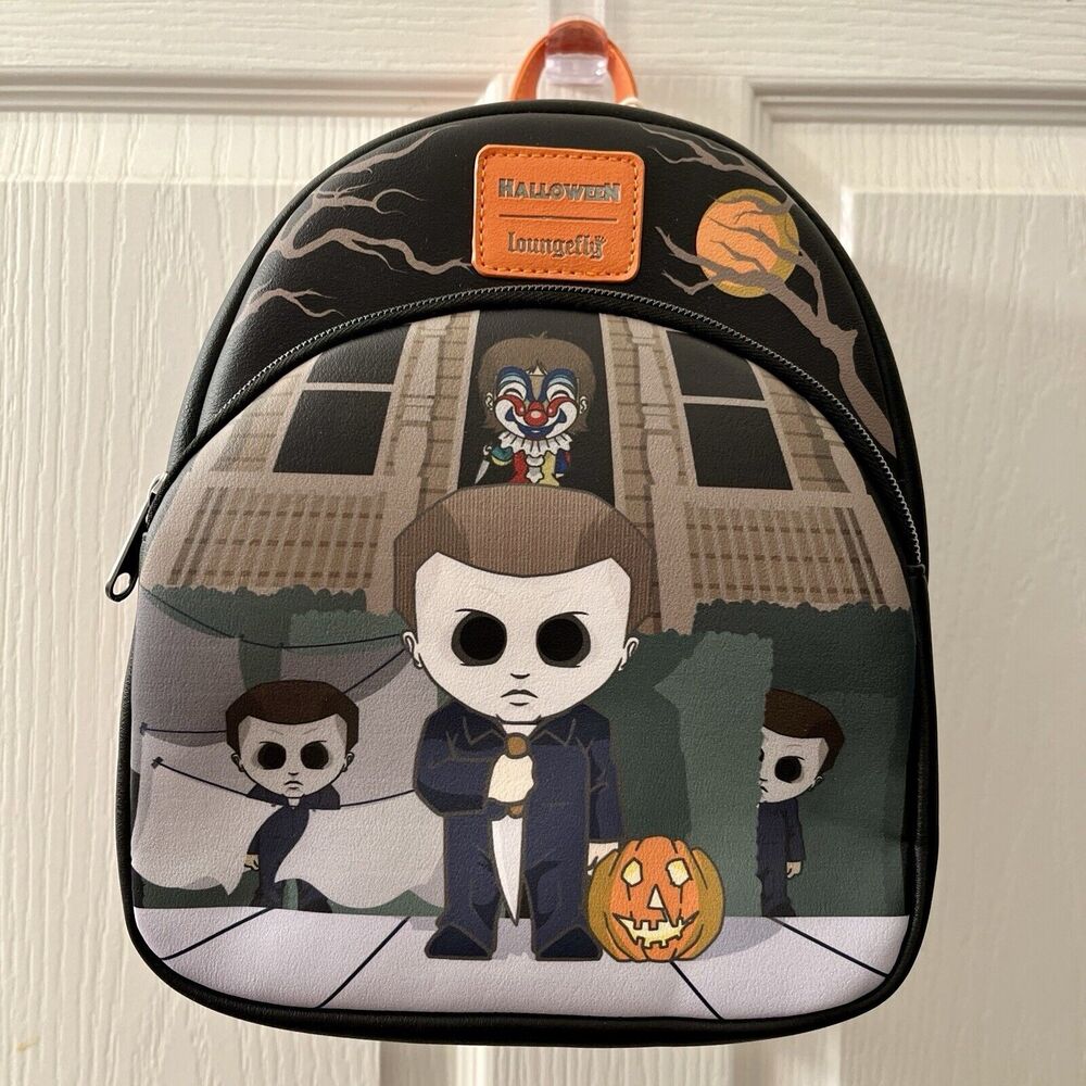 Loungefly Halloween Michael Myers Mini Backpack Chibi Trick or Treat Funko‎ New